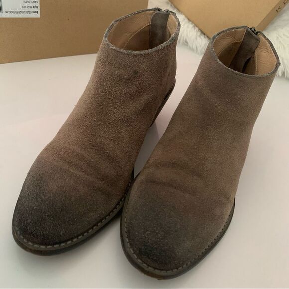 — Kelsi Dagger — Size 6 Brown Suede Ankle Boots - Picture 4 of 9
